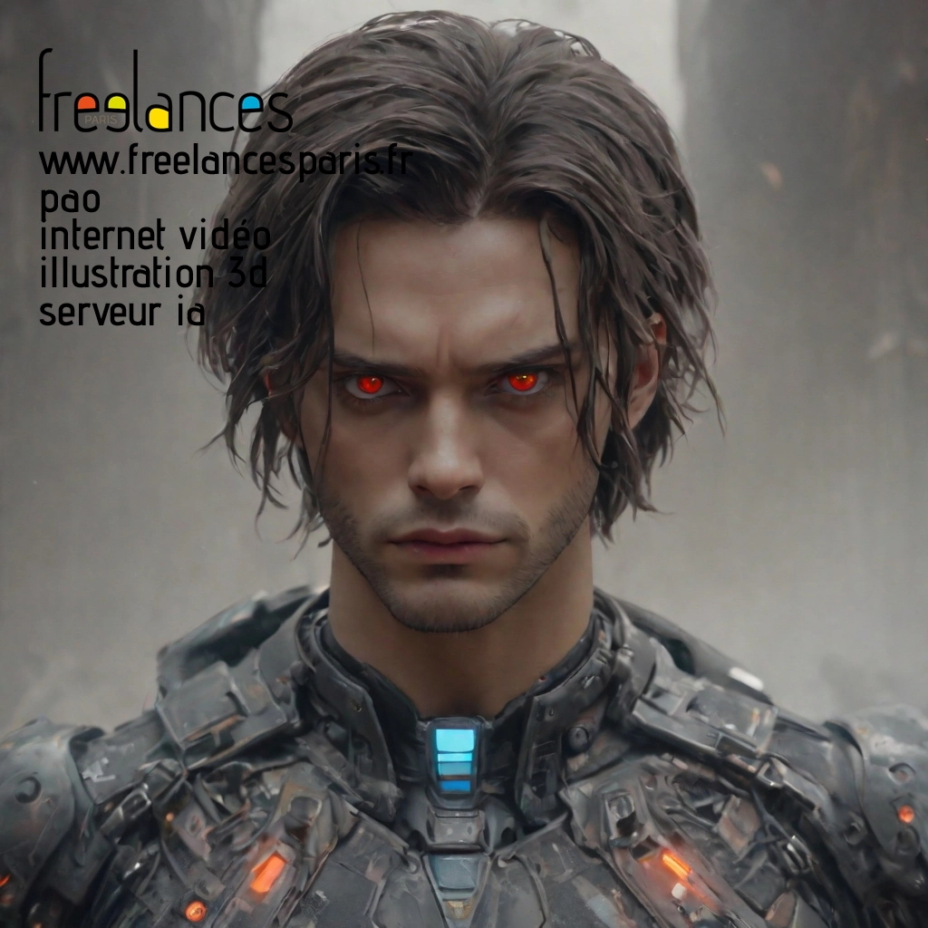 Pao mise en page internet vidéo illustration 3d serveur IA générative AI freelance paris studio de création magazines o0bgorw0